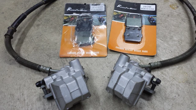 Yamaha Raptor 660R Front Brake Caliper Assembly with New Brake Pads 2001-2003