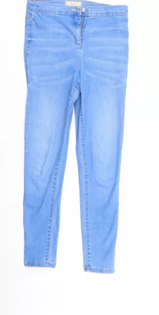 NEXT Girls Blue Cotton Straight Jeans Size 14 Years Regular - Distressed