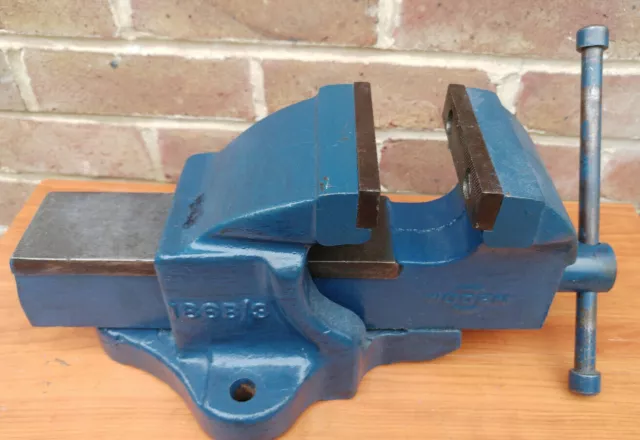 Woden Steel Engineers Workshop bench hardened Steel Jaw vice made in England