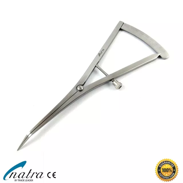 Castroviejo Measuring Circuit Calipers 17 CM Curved Dental Technology Dentist