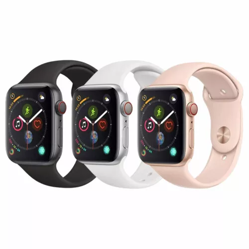 Apple Watch Series 5 44mm GPS + Cellular Unlocked - Aluminum Case 2019 Very Good