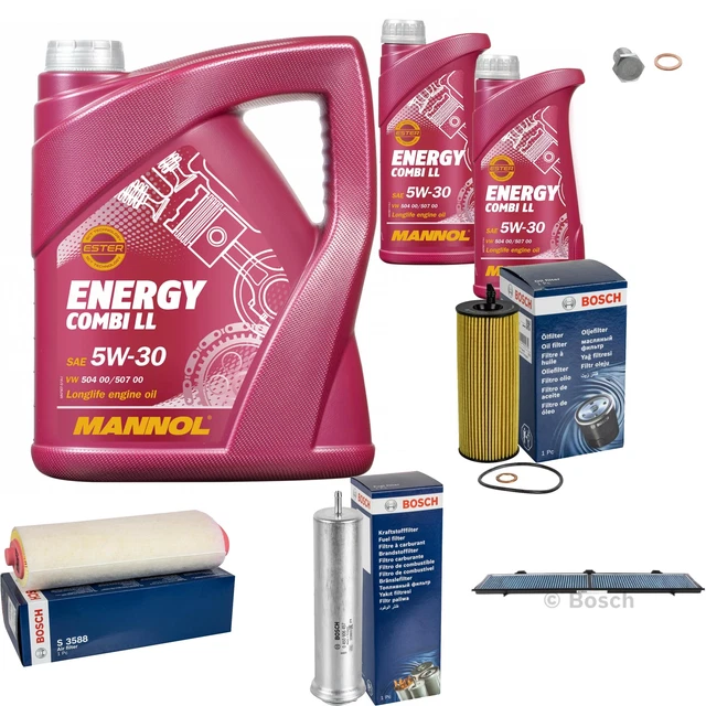 Komplettes Wartungsset Mit Motoröl 5W-30, Ölfilter, Luftfilter & Innenraumfilter - Alles Dabei!