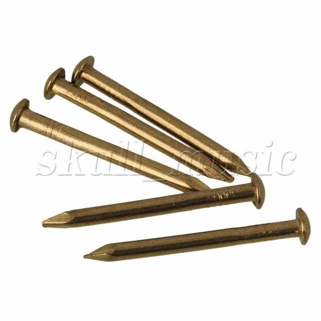 300x Antique Brass Furniture  Copper Miniature Nail Round Head 18mm 2