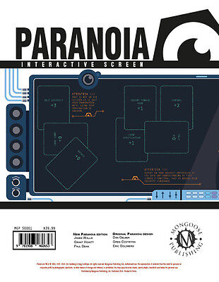 Paranoia RPG Interactive Screen MGP50001 $19.99 Value