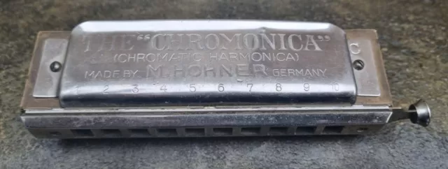 THE CHROMONICA HARMONICA made by M Hohner of Germany Grand Prix