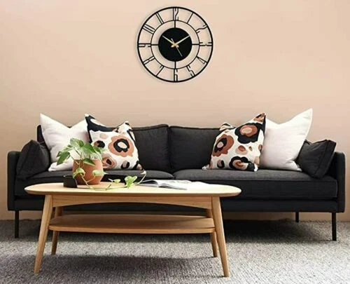 Horloge Murale Métal Avec Numérique Numéro (40 CM)