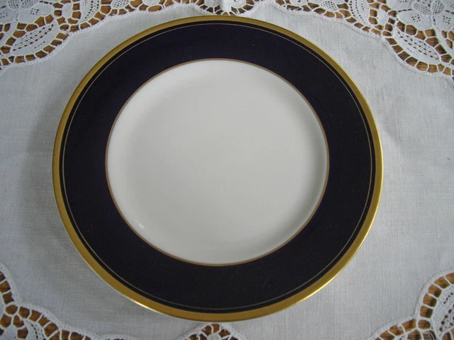 Vintage Syracuse China ROYAL COURT COBALT BLUE Old Ivory 6 1/4" Bread Plate