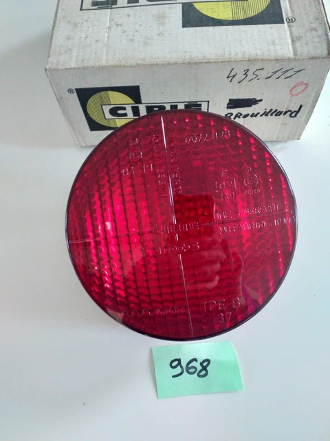 NOS CIBIE FEU PHARE ARRIERE ANCIEN VELO BICYCLE randonneur neuf d'époque