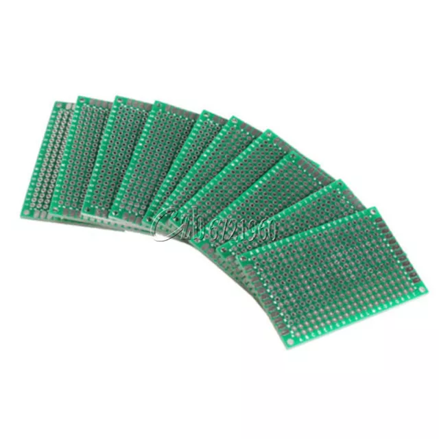 10PCS Double Side Prototype PCB Bread board Tinned Universal 4x6 cm 40x60 mm FR4