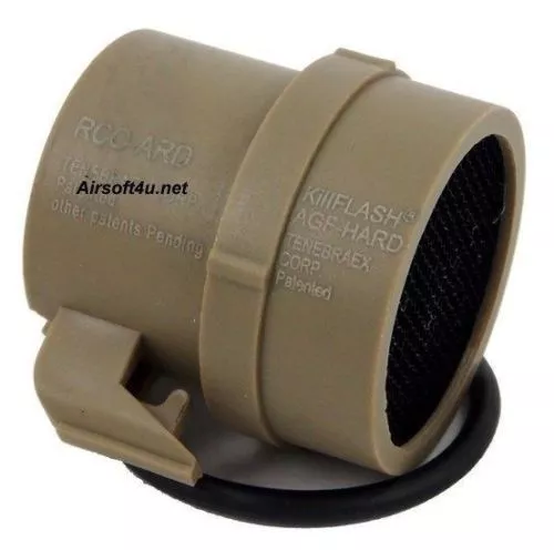 Brand New Anti-Reflection Killflash for Airsoft ACOG 4x32 Scope In Tan