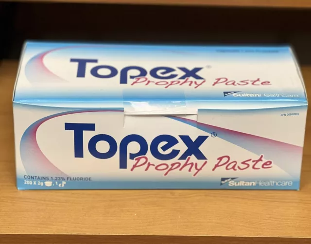 Topex Dental Prophy Paste 30002 Coarse Grit with Fluoride 200 Bx Mint Exp 5/4/23