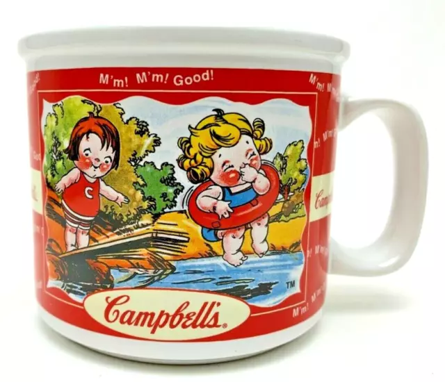 VTG Campbell's Soup Cup Mug Houston Harvest 16 oz. Ceramic Summer Spring Theme