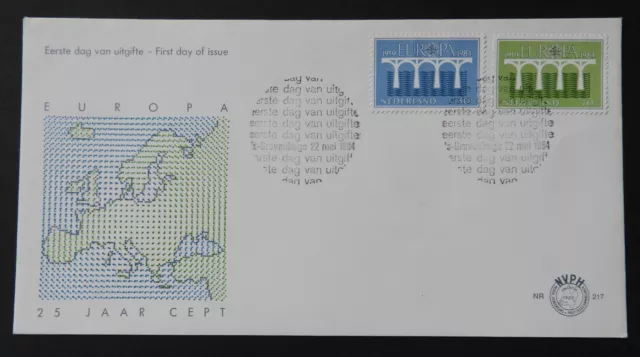 Cr / enveloppe 1er Jour europa 1984 Nederland
