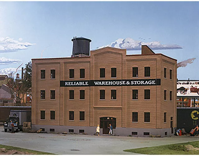 Walthers Cornerstone HO Scale Building/Structure Kit Reliable Warehouse Storage
