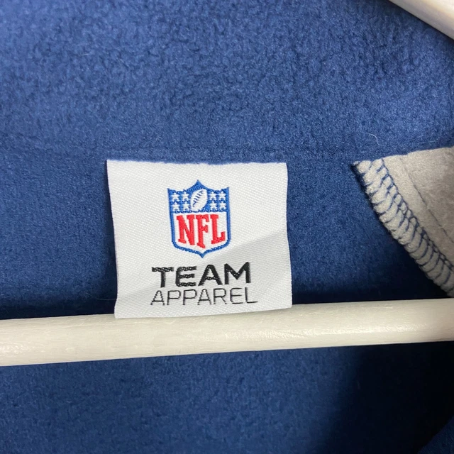 Felpa maglione New England Patriots da uomo extra large blu NFL 1/4 cerniera 9