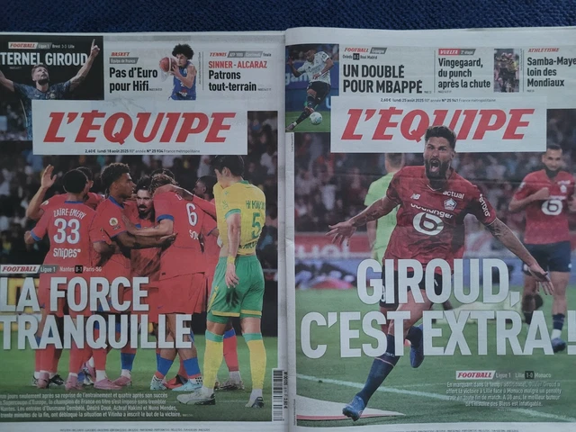Journal L'Equipe Collector 25/06/1982 - France-Tchécoslovaquie 1-1 (Coupe Du Monde)