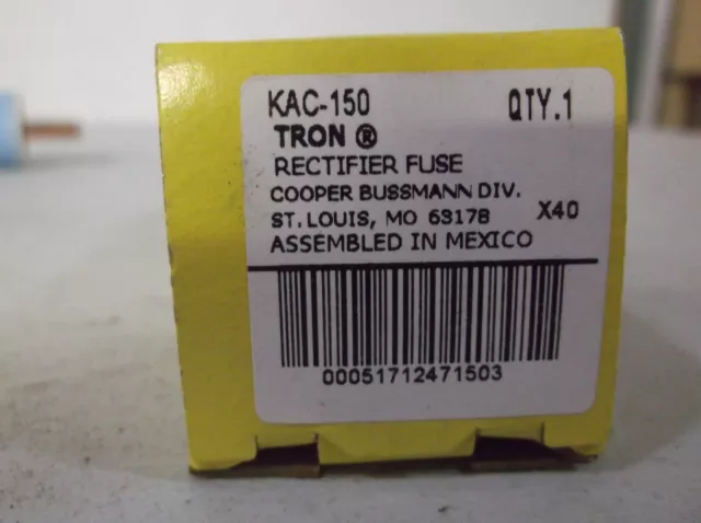 Fusible semi-conducteur haute vitesse en fibre de verre EATON BUSSMANN KAC-150 150A 600 VAC 2