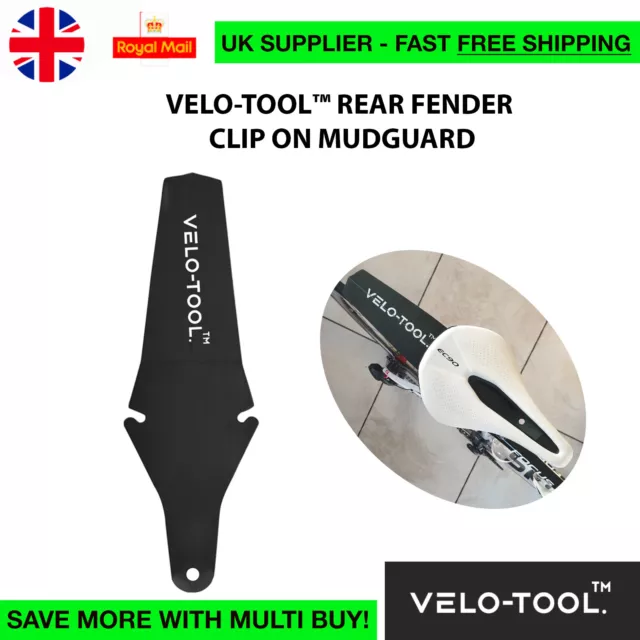 1X Velo-Tool™ Hinterer Kotflügel Clip On Schlüsselschutz Fahrrad Sattel Bum Saver Mtb Strassenkies
