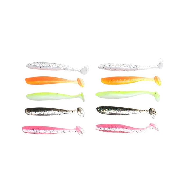 chaud nager ver - pêche leurre souple en plastique capucin ver seul t queue