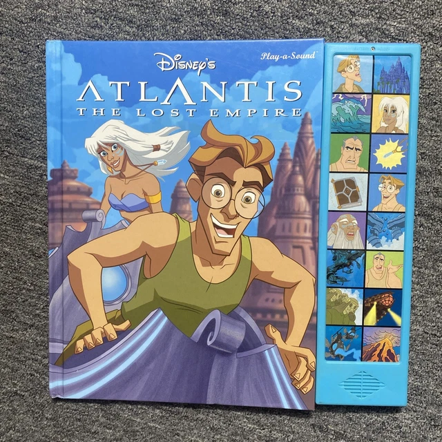 DISNEY ATLANTIS THE Lost Empire Play a Sound Book VTG 2001 New ...