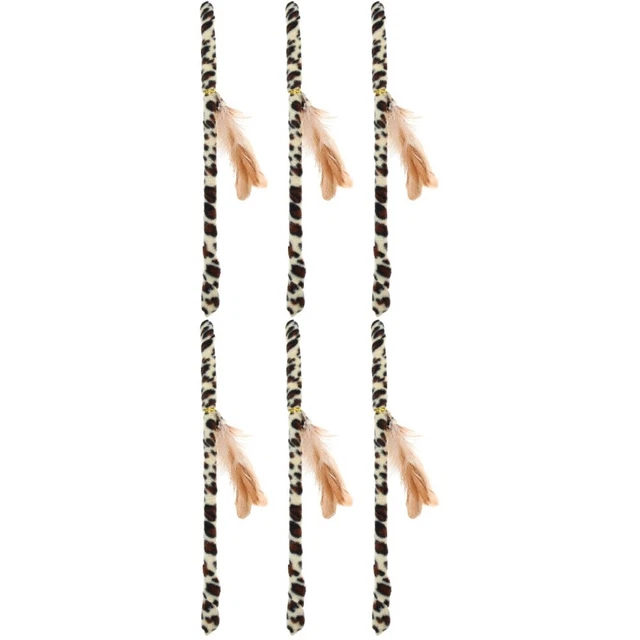 6 Pcs Cat Wand Sports Kitten Toys Indoor Cats Puzzle Toy Kitten String Toys