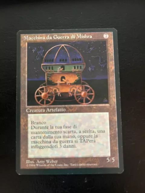 Mtg Mishra's War Machine Exc Macchina Da Guerra Di Mishra Fbb 1 Edizione Magic