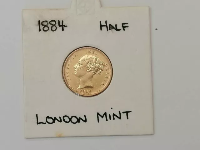 Great Britain: half sovereign 'Q. VICTORIA' gold coin, 1884