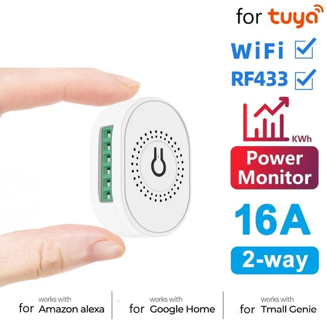 Module Interrupteur WIFI Intelligent Compatible Tuya - Commande Vocale, Télécommande, Tension 12V DC, 2kW Max, Pour éclairage Et électroménager