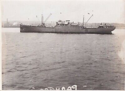 Original Press Photo WW2 British Pacific Fleet Merchant Store ship Pacheco