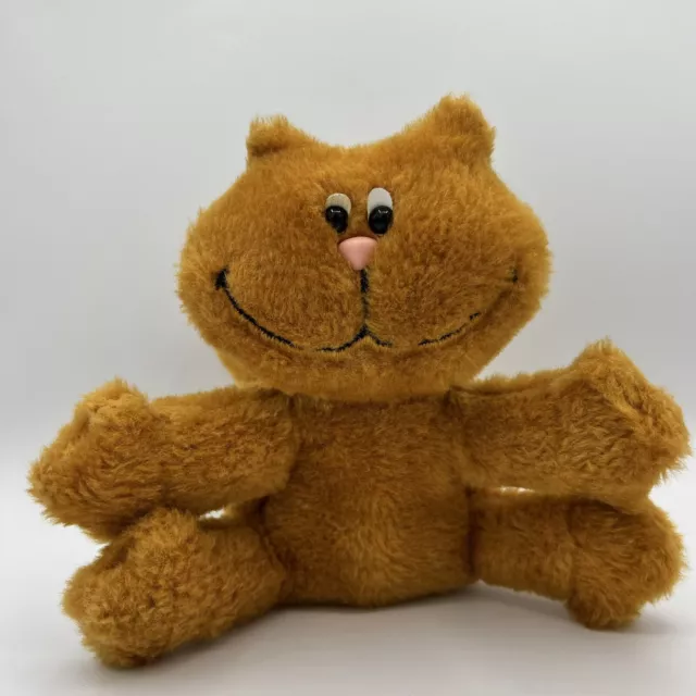 Vintage Crave Stuffed Cat Food Animal Advertising Toy Orange Kitty Kal Kan Trudy