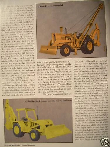 John Deere New Generation Industrial Tractors 5010 500 600 700 Green Magazine