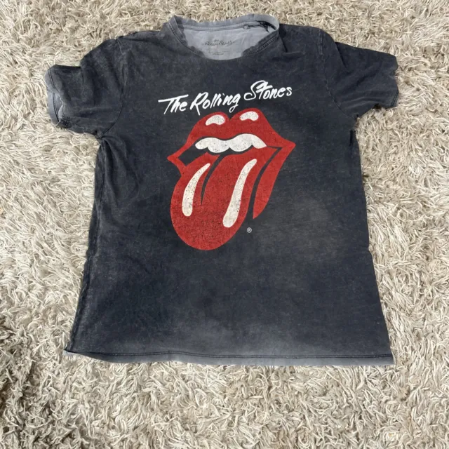 The Rolling Stones T Shirt Medium Black Tongue Rock Wear Graphic Print