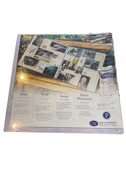 12x12 Creative Memories Spargo Scrapbook Páginas 15 Hojas/30 Páginas Estilo Antiguo 2004