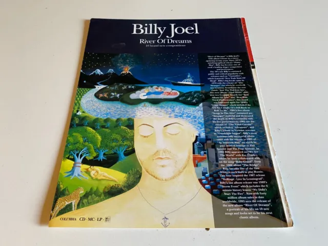 Ptp12 Magazin Werbung 11X9" Billy Joel: River Of Dreams Album