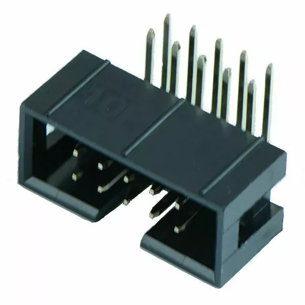 5 x 10-Way IDC Right Angle Pin Boxed Header 2.54mm