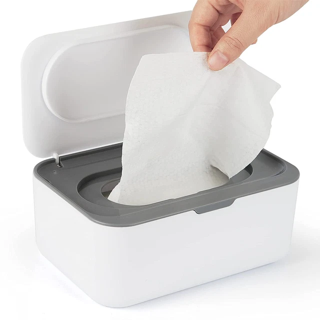 Flenpptly Baby Wipes Dispenser, Wipes Case Baby Wipe Holder Keeps Wipes Fresh, N