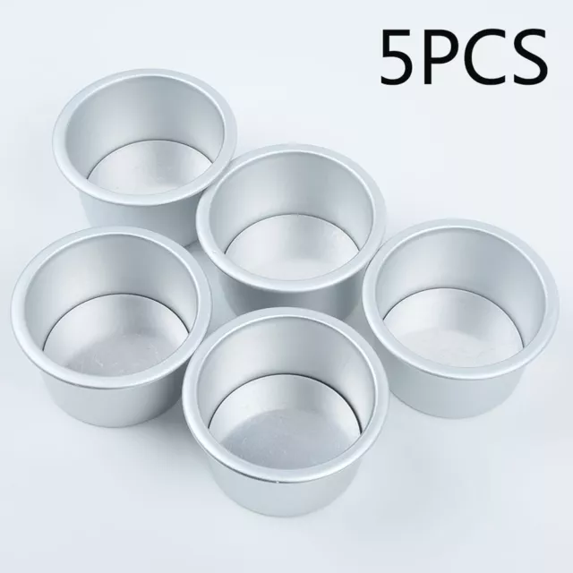 Mini moule rond pour casserole à gâteau avec fond amovible lot de 5 pour la cu