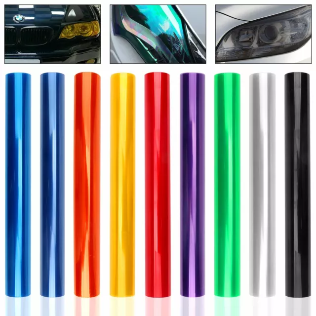 Car Headlight Taillight Fog Light Tint Film Wrap Sticker Protector Accessories 2