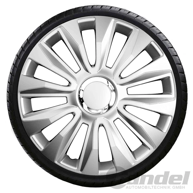 4x COPRIRUOTA ARGO AUTO COPRIRUOTA AVALON PER 14 POLLICI ARGENTO UNIVERSALE