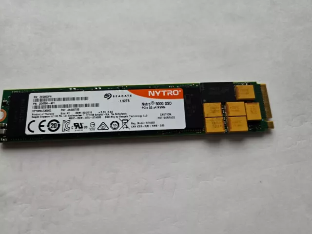 Seagate Nytro 5000 XP1920LE30002 1.92TB PCIe Gen3 x4 NVMe SSD 3D cMLC M.2 22110