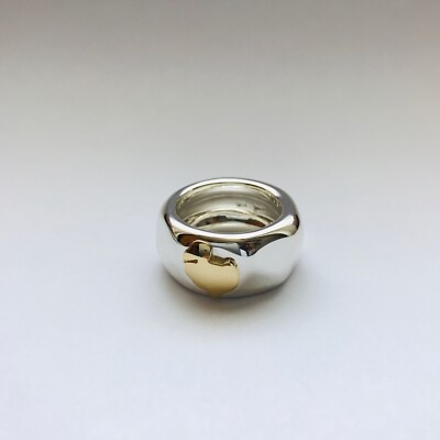 Dodo Pomellato Anello Fascia Argento Oro Giallo 18kt Mis 55 Raro Unisex Original 