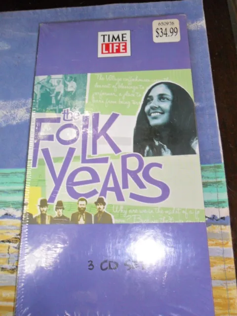 Time Life The Folk Years ~ 3 Cd Box Set ~Bob Dylan The Byrds Kingston Trio ~ NEW