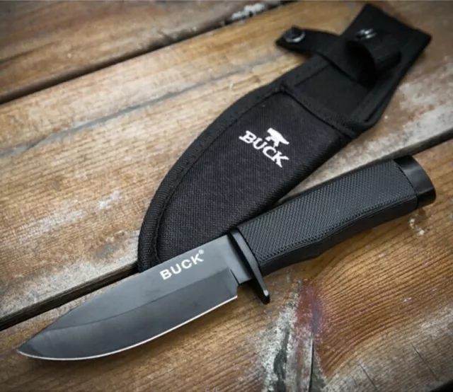 ** FREE SHIPPING ** 2 x Knives Fixed Blade, Standard + Black, Hunting Outdoor