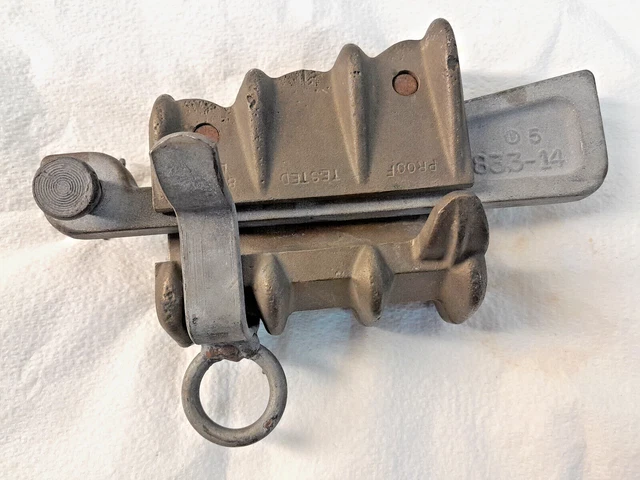 Kearney 1833-14 Left Come Along Linemen Wire Cable Grip Puller 8000# Proof Test