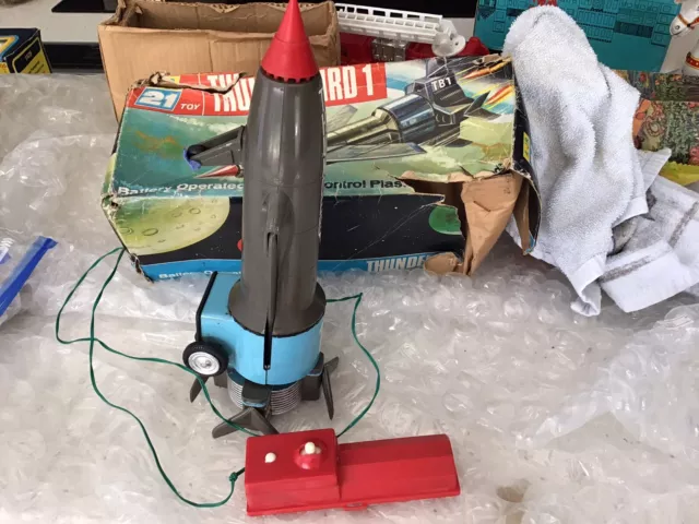 A JR 21 Toy, Thunderbird 1 Vintage Battery Remote Control, With Original Box