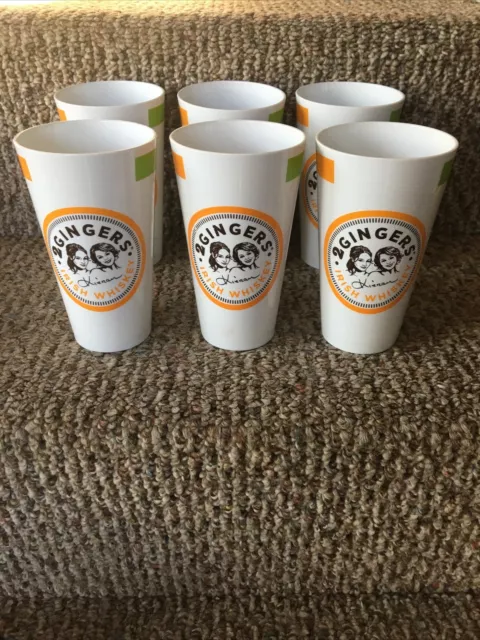 Gingers Irish Whiskey, Plastic Cups Big Ginger St Patrick’s Day  Set of 6