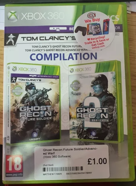 Xbox 360 - Tom Clancy?s Ghost Recon: Future Soldier (Compatível Kinect) -  waz