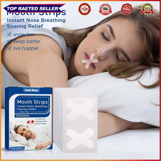 60 pegatinas autoadhesivas correctores respiratorios portátiles para dormir para hombres y mujeres