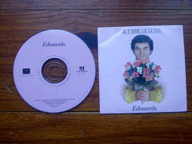 CD SINGLE EDOUARDO JE T'AIME LE LUNDI EUR 14,00 - PicClick FR