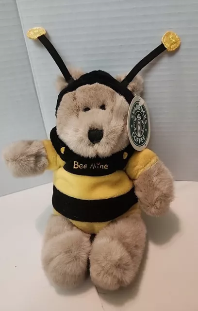 Starbucks Coffee Bearistas Bear Bee Mine Plush 1999 9th Edition 9" Exc Cond